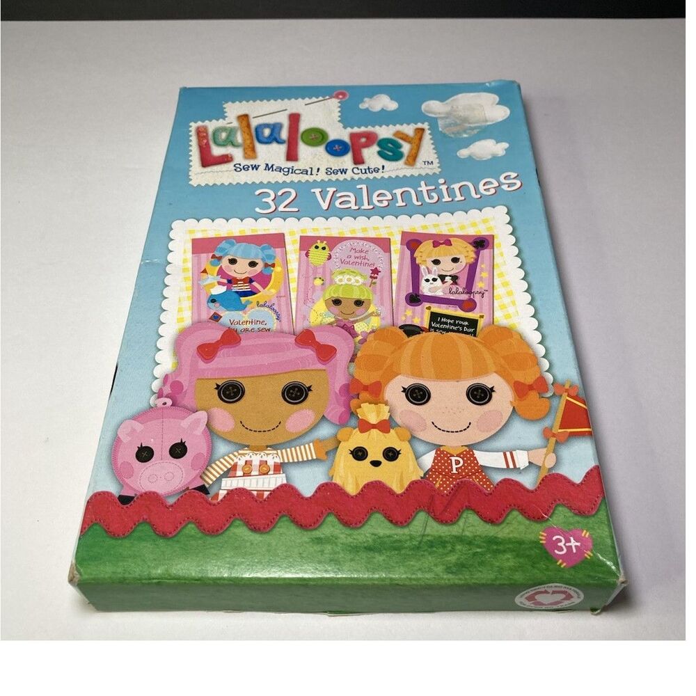 Lalaloopsy 32 Valentines Cards Paper Magic Group Valentine's Day NIB Sealed